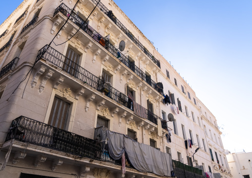 Old french colonial buildings, North Africa, Algiers, Algeria