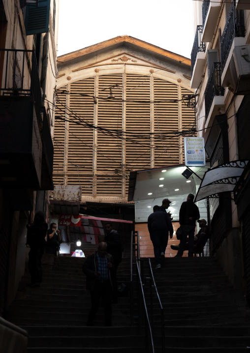 Old french covered marketplace, North Africa, Algiers, Algeria