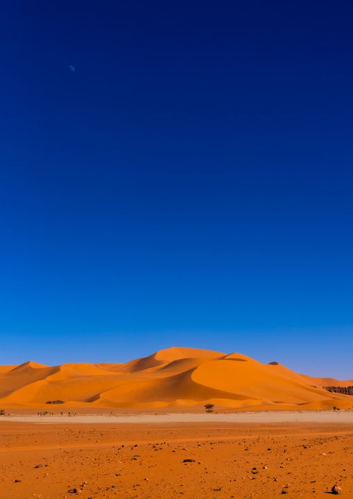 Sand dunes in the Sahara desert, Tassili N'Ajjer National Park, Tadrart Rouge, Algeria