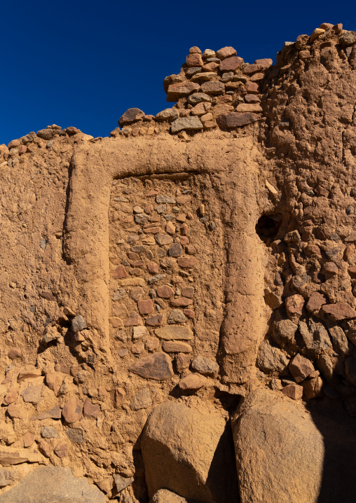 Old door in Ksar Zelouaz old town, North Africa, Djanet, Algeria