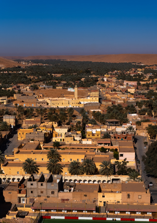 Elevated view of a Ksar, North Africa, Metlili, Algeria