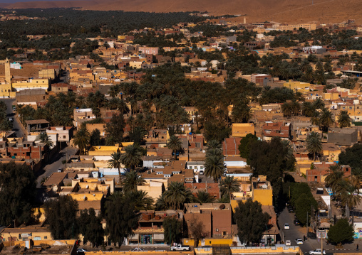 Elevated view of a Ksar, North Africa, Metlili, Algeria