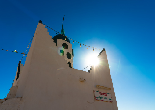 White mausoleum of a saint, North Africa, Metlili, Algeria