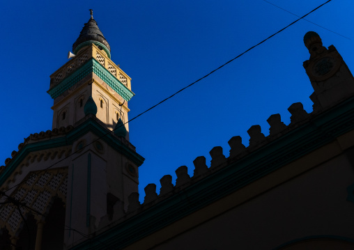 Mosque minaret and crenels, North Africa, Constantine, Algeria