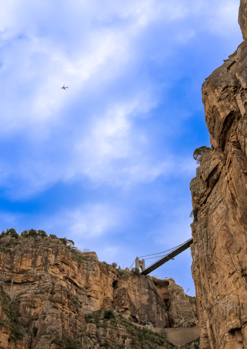 Sidi m'Cid bridge over a huge canyon, North Africa, Constantine, Algeria