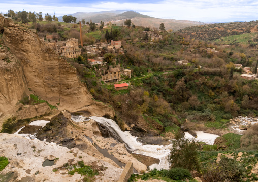 City on the edge of the canyon, North Africa, Constantine, Algeria