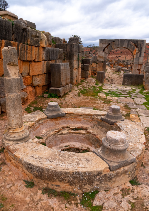 Baptistery in Tiddis Roman Ruins, North Africa, Bni Hamden, Algeria