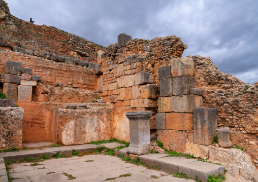 Forum in Tiddis Roman Ruins, North Africa, Bni Hamden, Algeria