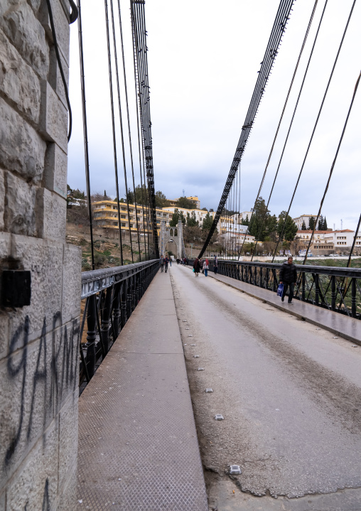 Sidi m'Cid bridge over a huge canyon, North Africa, Constantine, Algeria