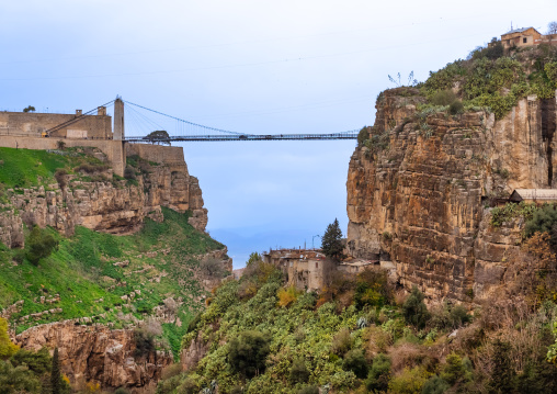 Sidi m'Cid bridge over a huge canyon, North Africa, Constantine, Algeria