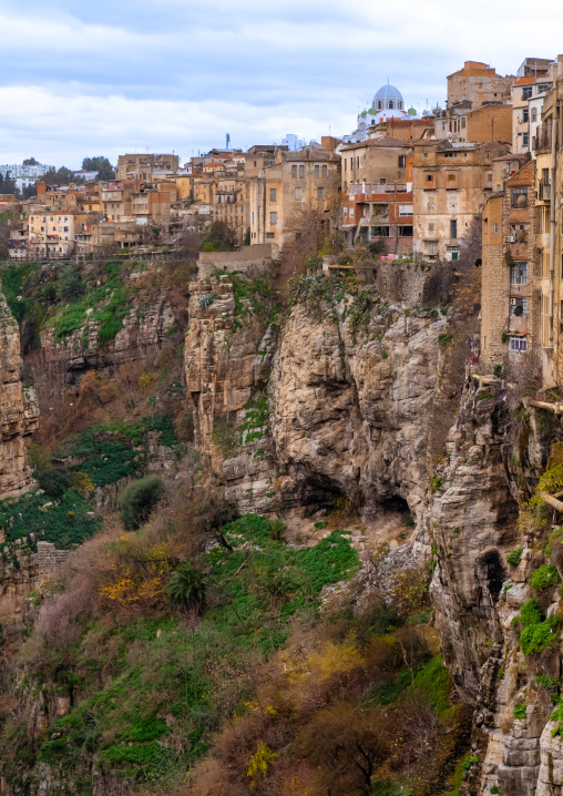 City on the edge of the canyon, North Africa, Constantine, Algeria