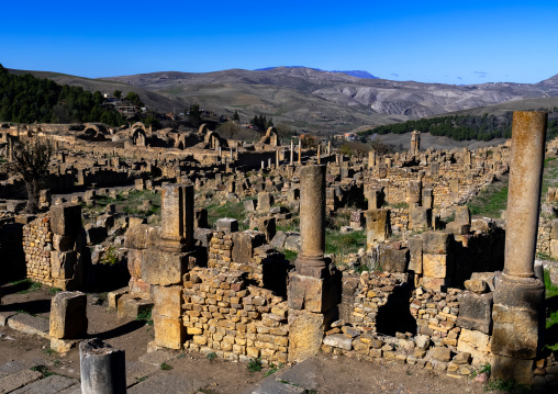 The Roman ruins of Djemila, North Africa, Djemila, Algeria