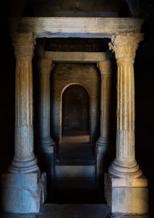 Baptistery in the Roman ruins, North Africa, Djemila, Algeria