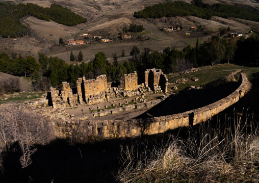 Roman theater in the Roman ruins, North Africa, Djemila, Algeria