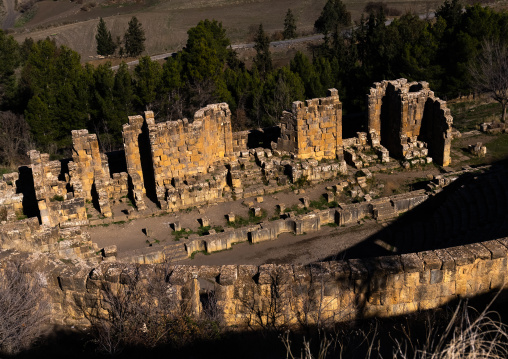 Roman theater in the Roman ruins, North Africa, Djemila, Algeria