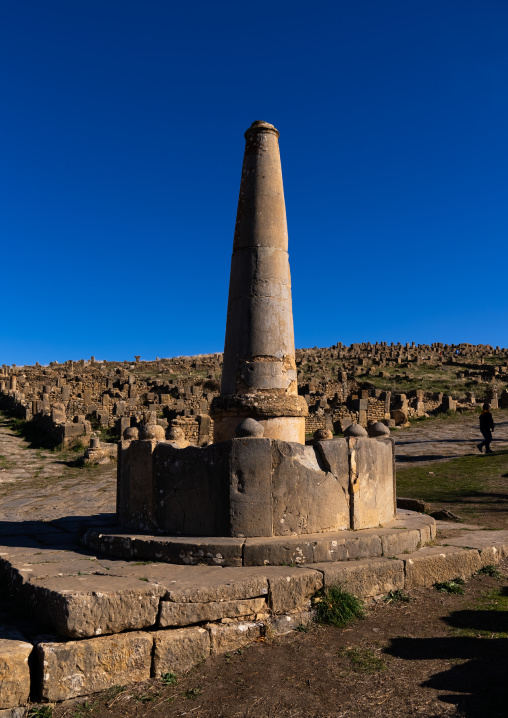 Fountain in the Roman ruins of Djemila, North Africa, Djemila, Algeria