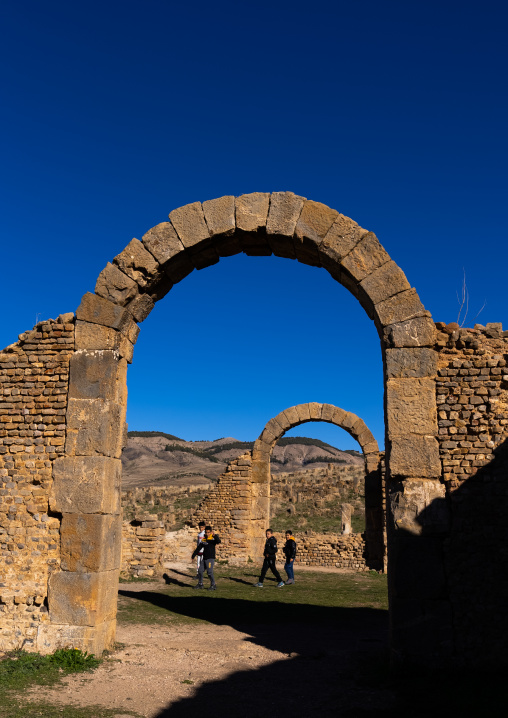 The Great Baths in the Roman ruins of Djemila, North Africa, Djemila, Algeria