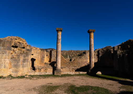 The Great Baths in the Roman ruins, North Africa, Djemila, Algeria