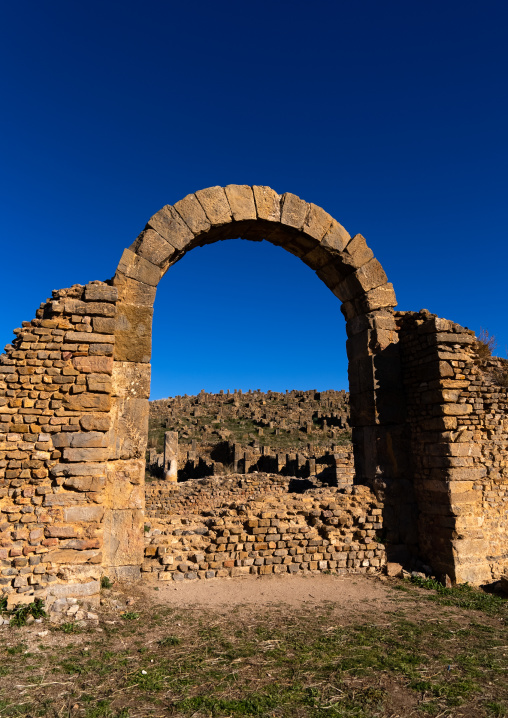 The Great Baths in the Roman ruins, North Africa, Djemila, Algeria