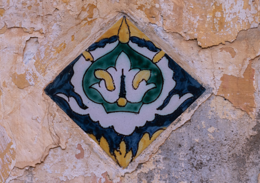 Chateau Neuf fort tile decoration, North Africa, Oran, Algeria