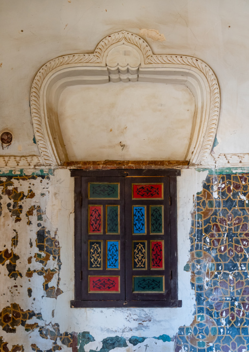 Chateau Neuf fort stained Glass window, North Africa, Oran, Algeria