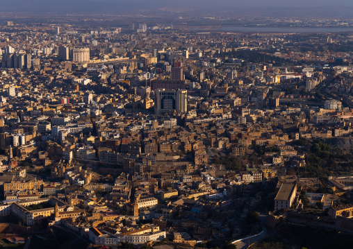 Elevated view of the town, North Africa, Oran, Algeria