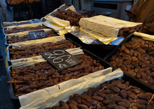 Dates for sale in the market, North Africa, Oran, Algeria