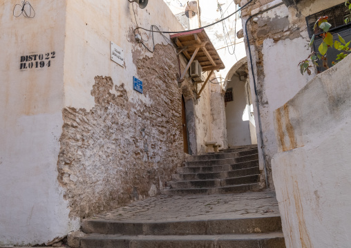 Streetscape in the Casbah of Algiers, North Africa, Algiers, Algeria