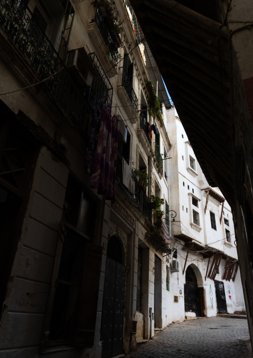 Old ottoman houses in the Casbah, North Africa, Algiers, Algeria