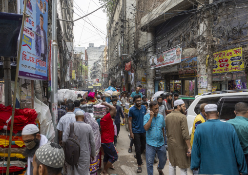 Busy street at daytime, Dhaka Division, Dhaka, Bangladesh