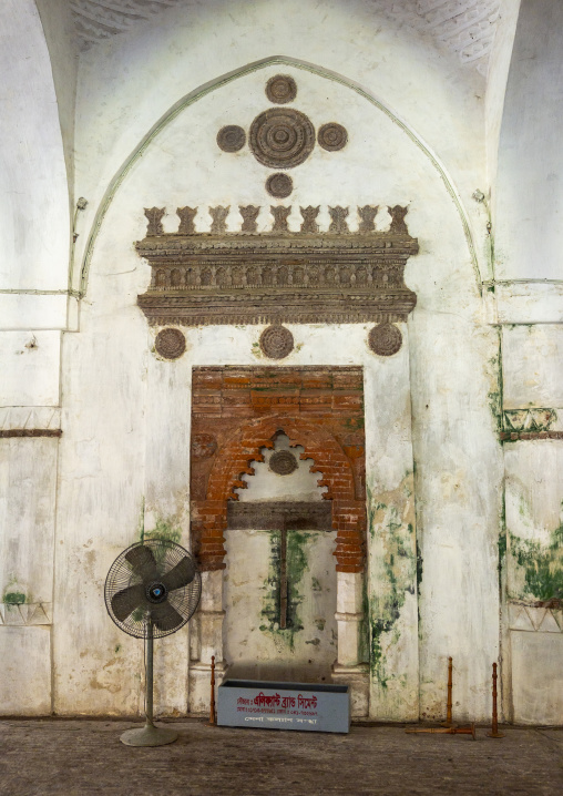 One of the Mihrab of the Sixty Dome Mosque or Saith Gunbad Masjid, Khulna Division, Bagerhat, Bangladesh