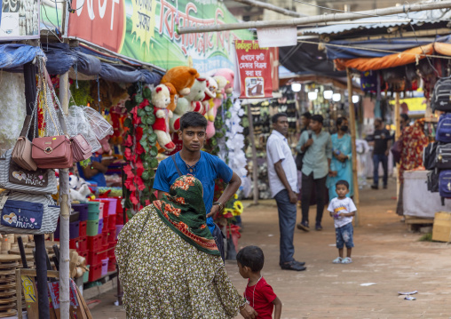 Bangladeshi people doing shopping, Khulna Division, Jessore, Bangladesh