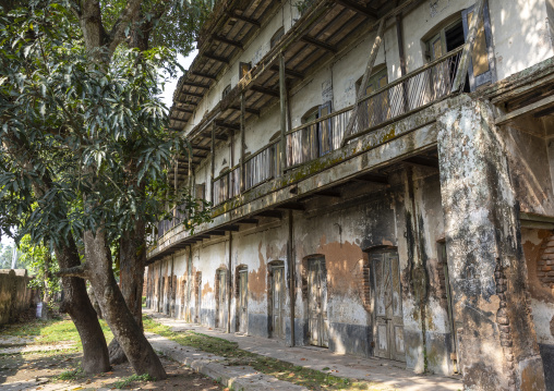 Heritage houses inside Balihati Palace, Dhaka Division, Saturia, Bangladesh