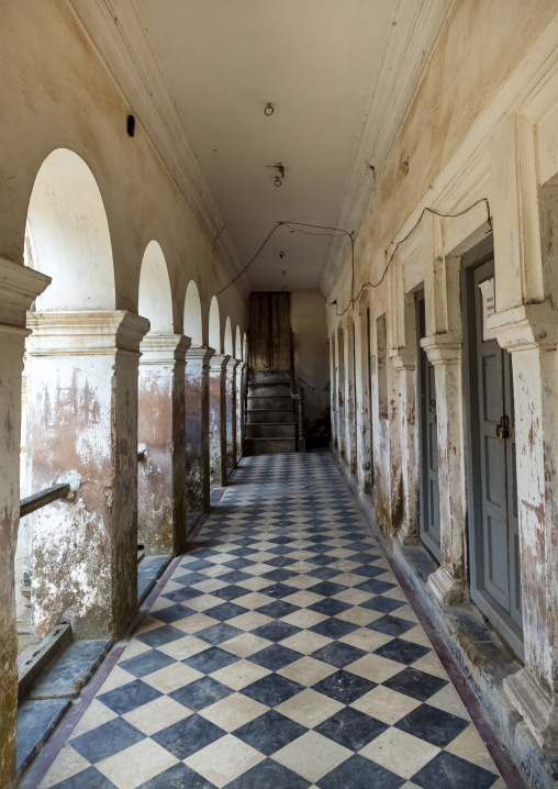 Old heritage house tiles at Panam Nagar historic city, Dhaka Division, Sonargaon, Bangladesh