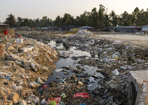 Garbages dump outside of the town, Chittagong Division, Cox's Bazar Sadar, Bangladesh