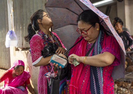 Chakma tribe women at a market, Chittagong Division, Rangamati Sadar, Bangladesh