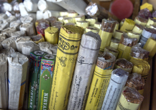 Incense sticks for sale in Kaja Throm Centenary Farmers Market, Chang Gewog, Thimphu, Bhutan