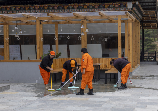 Bhutan Federation workers aka Guardians of Peace, Chang Gewog, Thimphu, Bhutan