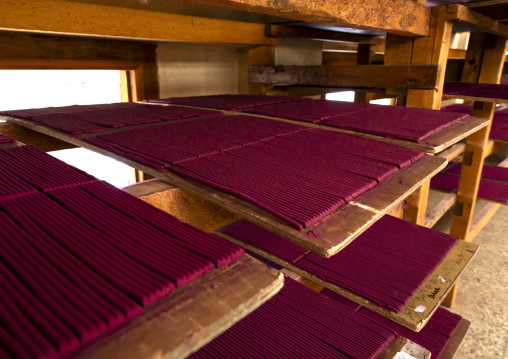 Incense sticks in Nado Poizokhang factory, Chang Gewog, Thimphu, Bhutan