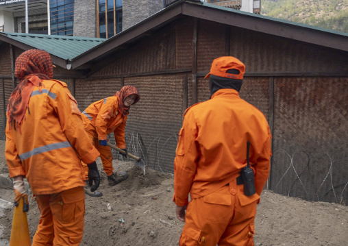 Bhutan Federation workers aka Guardians of Peace, Chang Gewog, Thimphu, Bhutan