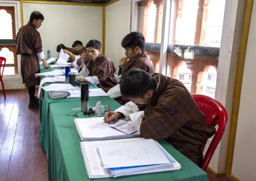 JimZo art of sculpting at the Institute of Zorig Chosum, Chang Gewog, Thimphu, Bhutan