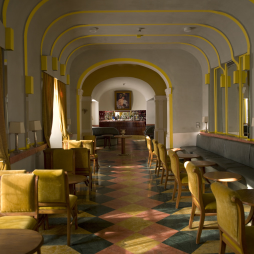 Bar inside Albergo italia former Keren hotel, Central Region, Asmara, Eritrea