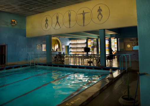 Old colonial italian swimming pool, Central Region, Asmara, Eritrea