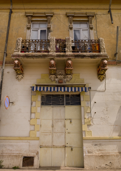 Old colonial italian house, Central Region, Asmara, Eritrea