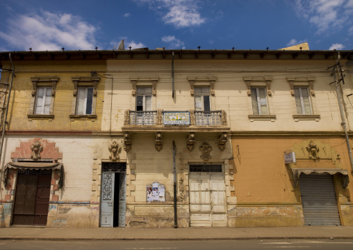 Old colonial italian house, Central Region, Asmara, Eritrea