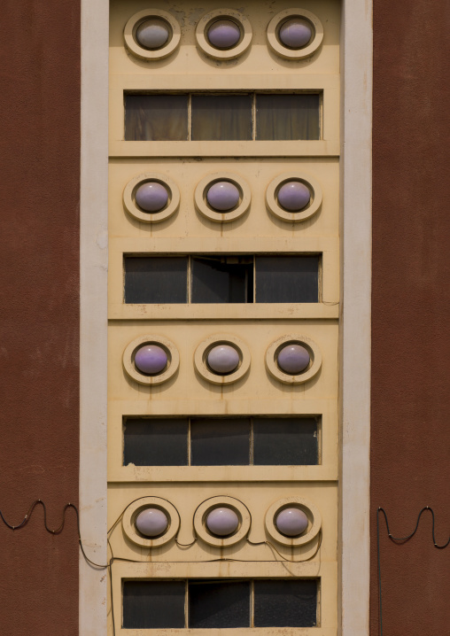 Windows of cinema impero, Central Region, Asmara, Eritrea