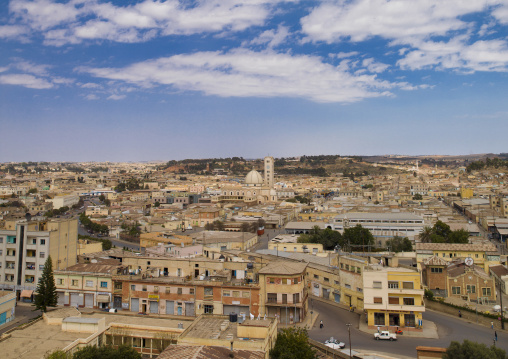 High angle view of the town, Central Region, Asmara, Eritrea