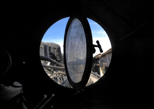 Old italian train window, Central Region, Asmara, Eritrea