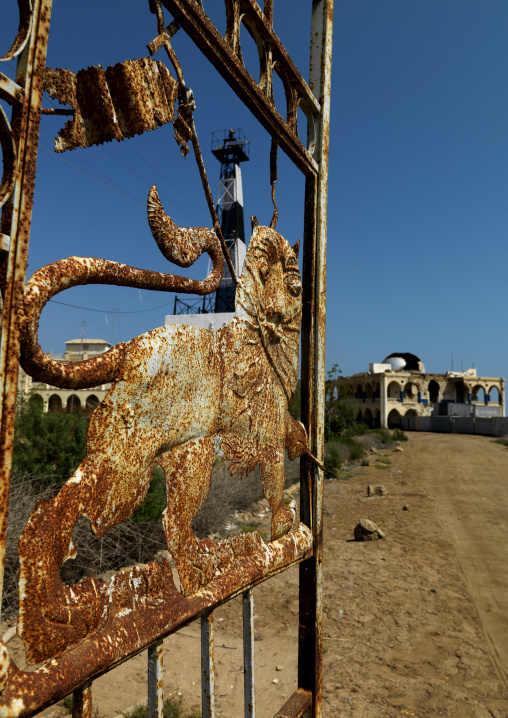 Entrance of the old palace of Haile Selassie, Northern Red Sea, Massawa, Eritrea