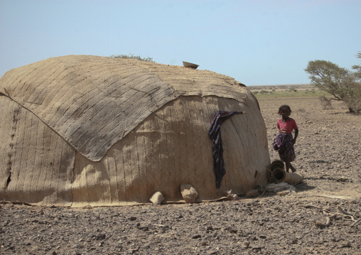 Traditional Afar tribe house, Northern Red Sea, Thio, Eritrea